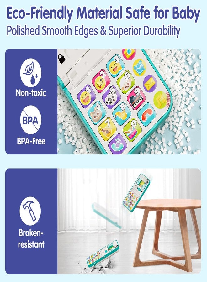 HOLA Baby Phone Toys for 1 Year Old Boy Girl, My First Learning Play Phone for Kid, Musical Light up Phone Toys 12 18 24 Month, Toys for 1,2 Year Old Boys Girls,Blue - Image 5